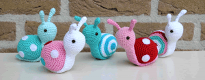 Caracol amigurumi