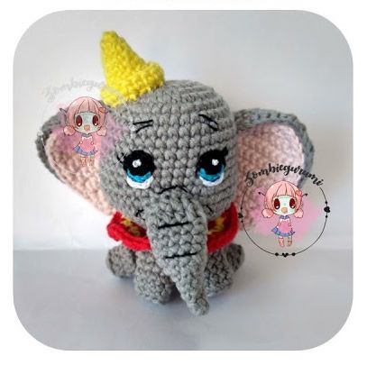 Pequeño Dumbo en amigurumi