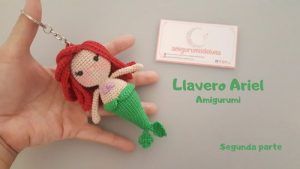 Llavero Ariel La Sirenita amigurumi