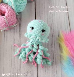 Medusa amigurumi patrón español