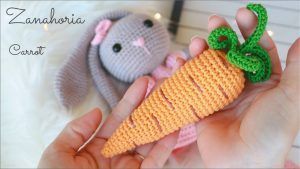 Zanahoria amigurumi tejida a crochet fácil