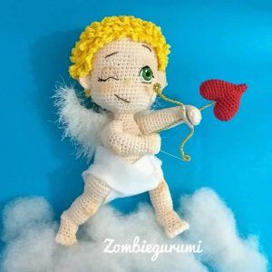 DIY Cupido amigurumi patrón y paso a paso