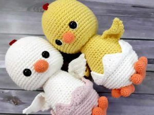 Pollito Chick amigurumi a crochet