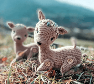 Reno bebé amigurumi con patrón