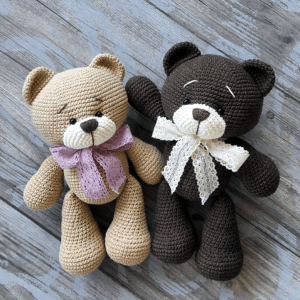 Osito de peluche patrón en español