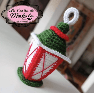 Farol Navideño amigurumi DIY paso a paso