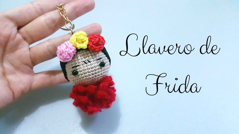 Llavero Frida amigurumi DIY paso a paso Llavero Frida amigurumi DIY paso a paso