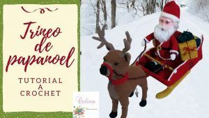 Trineo de Papá Noel DIY y patrones paso a paso