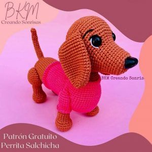 Perro Salchicha amigurumi