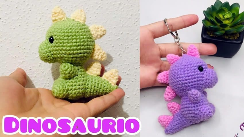 Llavero Dinosaurio amigurumi Llavero Dinosaurio amigurumi