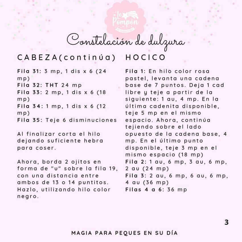 Mantita de apego Unicornio Mantita de apego Unicornio - hocico