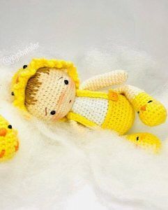 Bebé pollito amigurumi