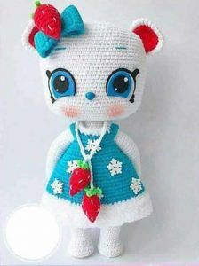 Gata fresa amigurumi