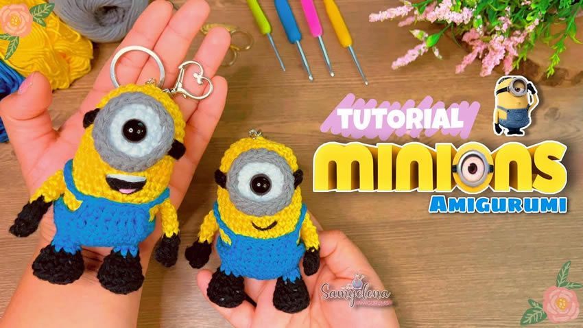 Minions Amigurumi llavero crochet Minions Amigurumi llavero crochet
