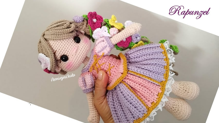Princesa Rapunzel amigurumi