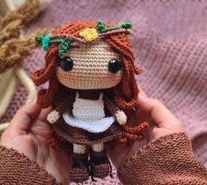 Anne muñeca amigurumi