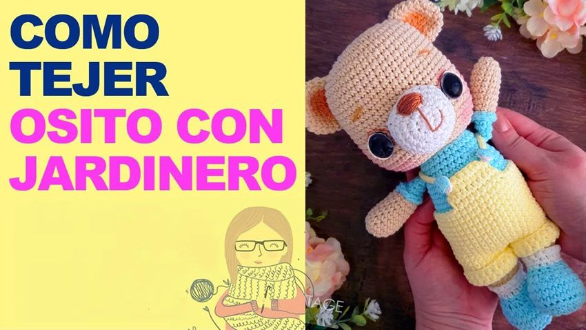 Osito jardinero amigurumi Osito jardinero amigurumi