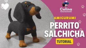 Perro salchicha amigurumi