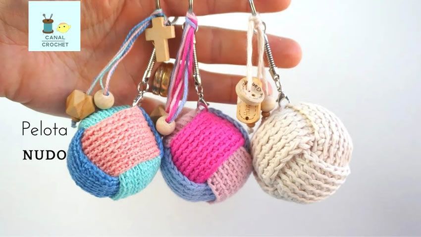 Pelota nudo a crochet Pelota nudo a crochet