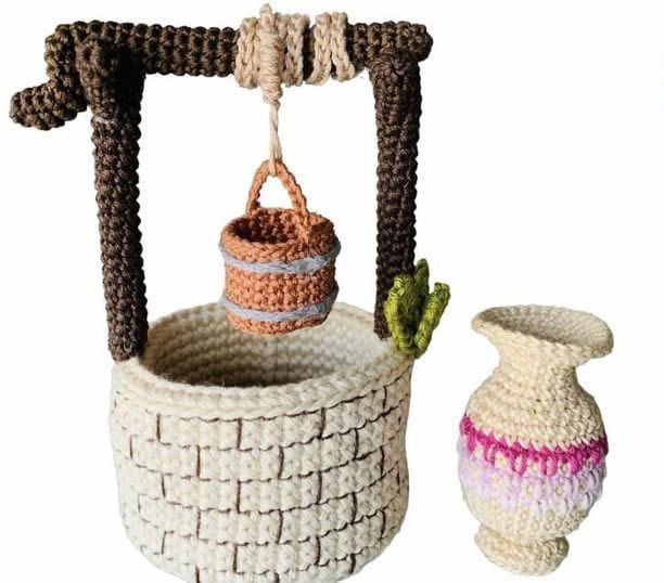 DIY Pozo de agua amigurumi