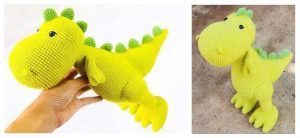 Dinosaurio amigurumi