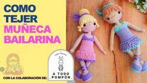 Muñeca bailarina amigurumi