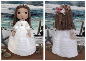Muñeca de comunión amigurumi