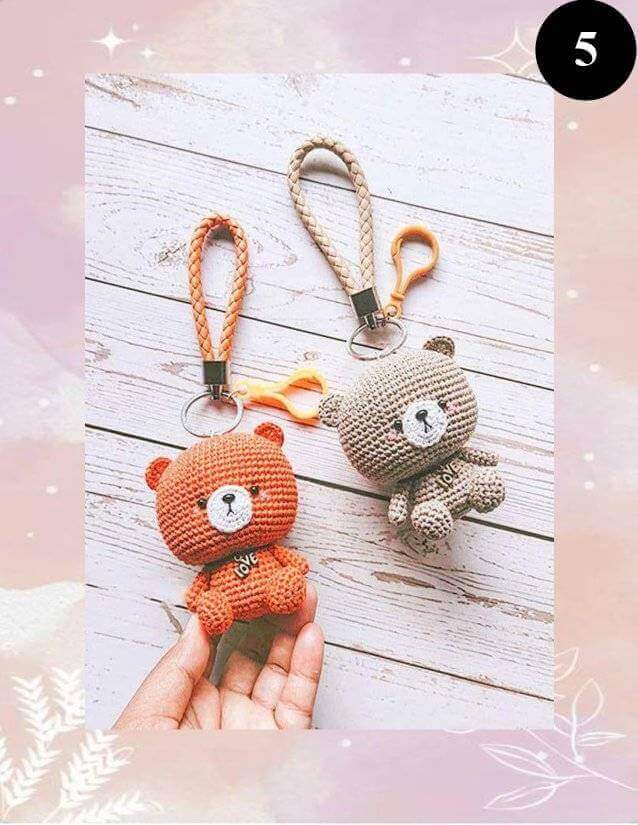 Llavero oso amigurumi Llavero oso amigurumi