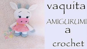 Vaquita amigurumi a crochet