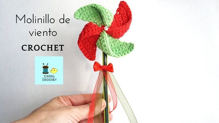 Molinillo de viento a crochet Molinillo de viento a crochet