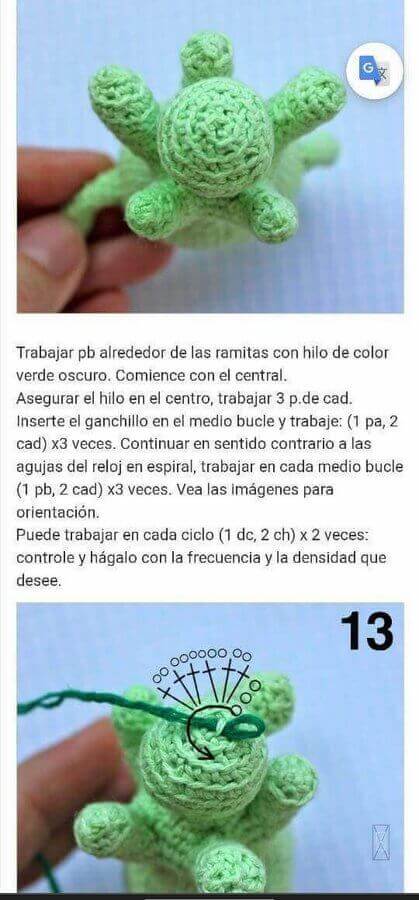 Brócoli Bebé amigurumi