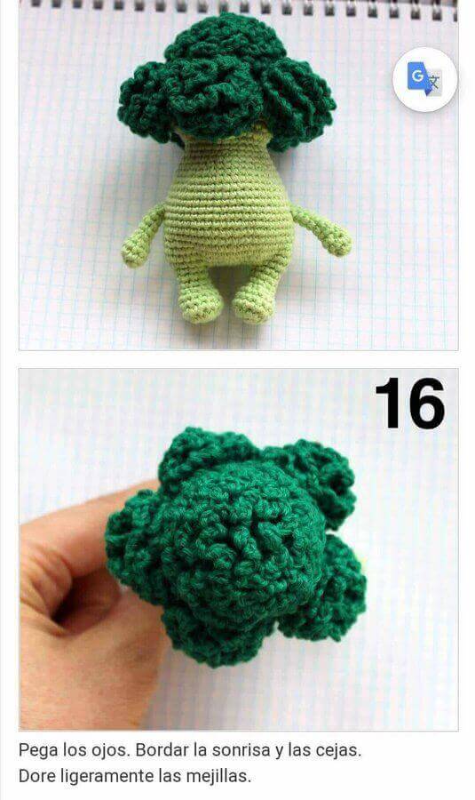 Brócoli Bebé amigurumi