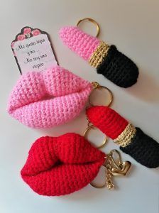 Llaveros de labios y labial