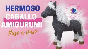 Caballo amigurumi realista
