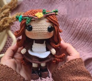 Anne Amigurumi patrón paso a paso