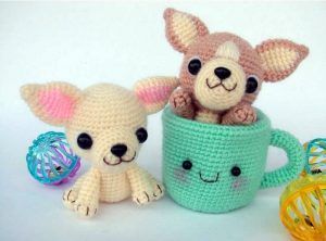 Perro chiguagua amigurumi