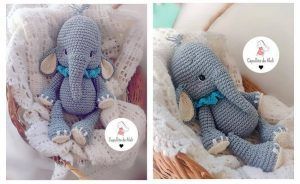 Elefante bebé amigurumi