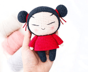 Muñeca Pucca amigurumi