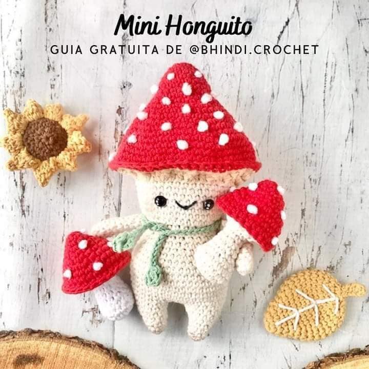 Mini honguito amigurumi