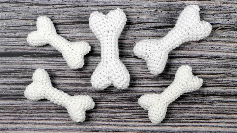 Hueso pequeño a crochet