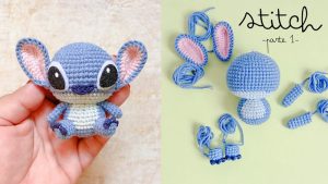 Stitch amigurumi a crochet