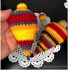 Peonza o trompón amigurumi