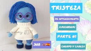 TRISTEZA de intensamente amigurumi